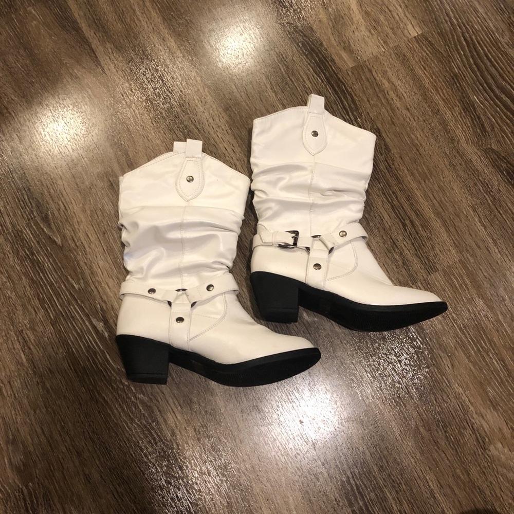 White cowboy boots